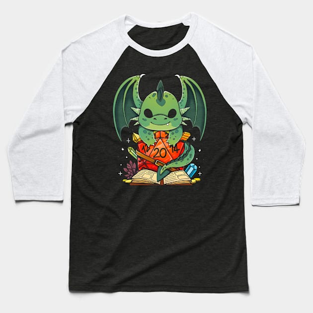 Dragon Dice Baseball T-Shirt by Vallina84